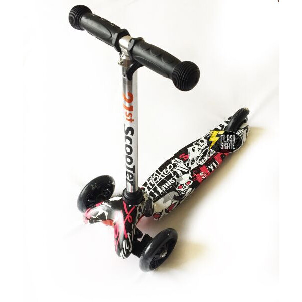 

Трехколесный детский самокат 21st Scooter Mini Print Граффити (s21m-21)