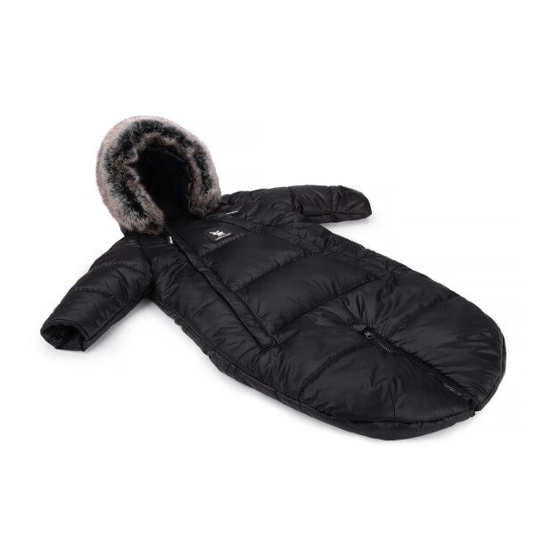 

Зимний комбинезон - трансформер Cottonmoose Moose 0-6 M black (черный)