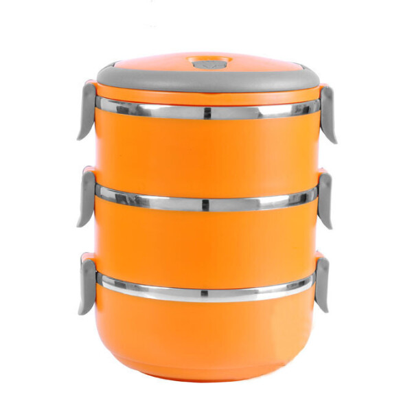 

Пищевой термос 3 уровня по 700 мл Empire 1579 orange (3165)