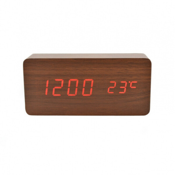 

Часы дерево VST 862 подсветка Wooden Red