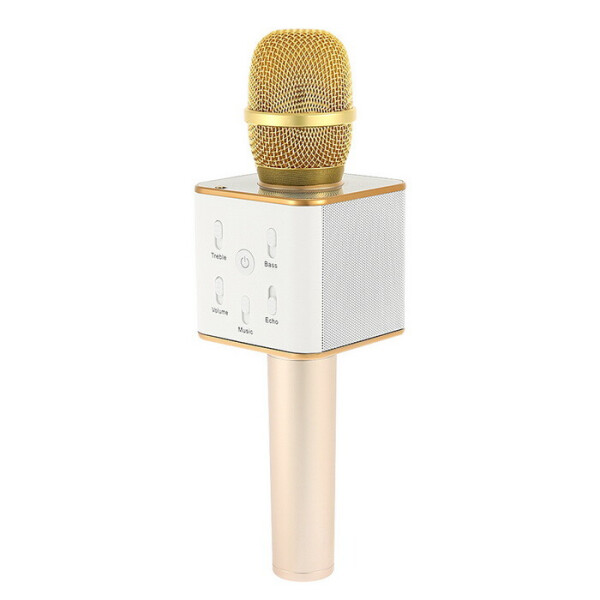 Акция на Беспроводной микрофон CNV караоке bluetooth Q7 Gold от Allo UA