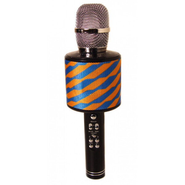 Акция на Караоке-микрофон портативный Kronos Toys DM K-319 сине-желтый от Allo UA