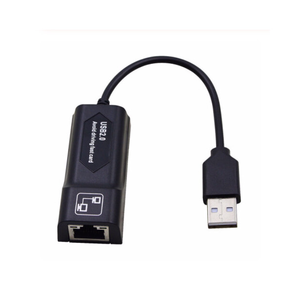 Акція на USB 2.0 сетевая карта Ethernet RJ45 адаптер LAN (10/100 Мбит/с) для ПК ноутбука від Allo UA