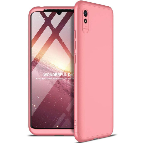 

Противоударный Защитный Чехол - Накладка GKK LikGus для Xiaomi Redmi 9A Покрытие 360 Градусов / Поликарбонатный / Розовый / Rose Gold