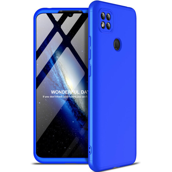 

Противоударный Защитный Чехол - Накладка GKK LikGus для Xiaomi Redmi 9C Покрытие 360 Градусов / Поликарбонатный / Синий