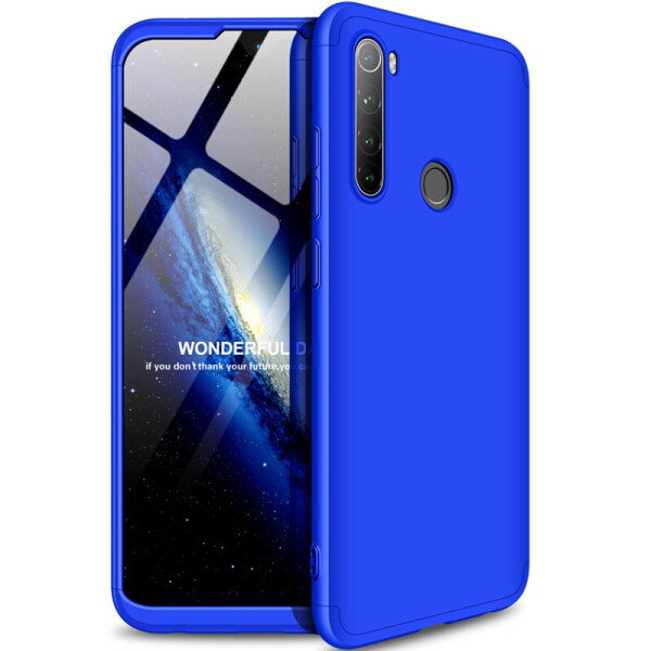 

Противоударный Защитный Чехол - Накладка GKK LikGus для Xiaomi Redmi Note 8 Покрытие 360 Градусов / Поликарбонатный / Синий
