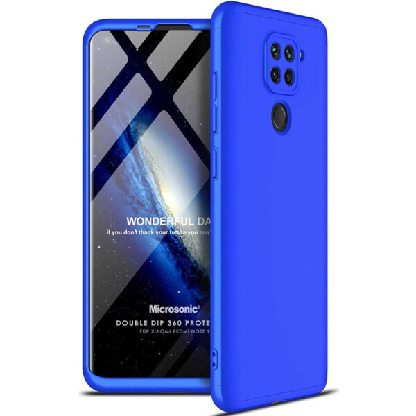 

Противоударный Защитный Чехол - Накладка GKK LikGus для Xiaomi Redmi Note 9 / Redmi 10X Покрытие 360 Градусов / Поликарбонатный / Синий