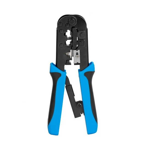 

Обжимной инструмент кримпер для обжима RJ45 RJ11 RJ12 с храповиком
