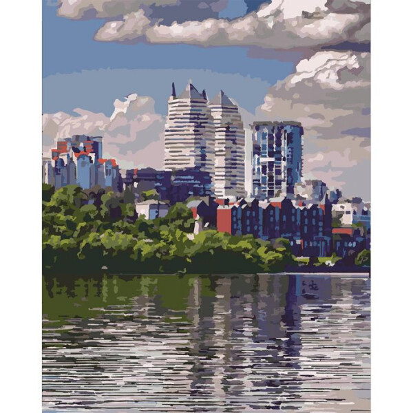 

Картина по номерам. Городской пейзаж Любимый город 40*50см KHO2186