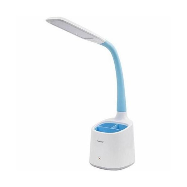 

Лампа Tiross TS-1809 white/blue настольная 6 Вт