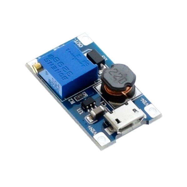 

Повышающий преобразователь напряжения DC-DC MT3608 до 28В с MicroUSB вх
