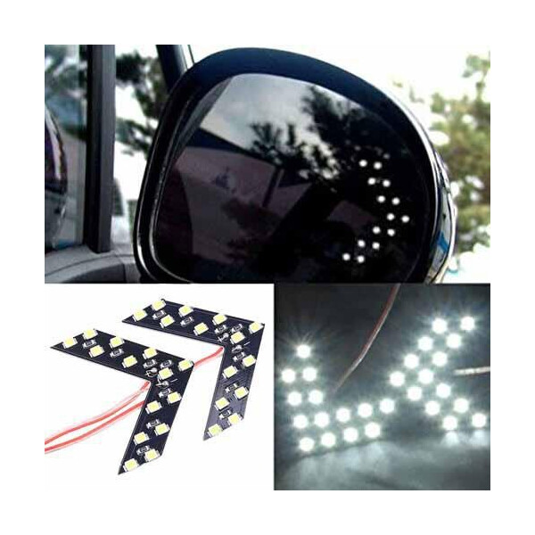 

LED указатели поворота зеркала заднего вида, белые, пара