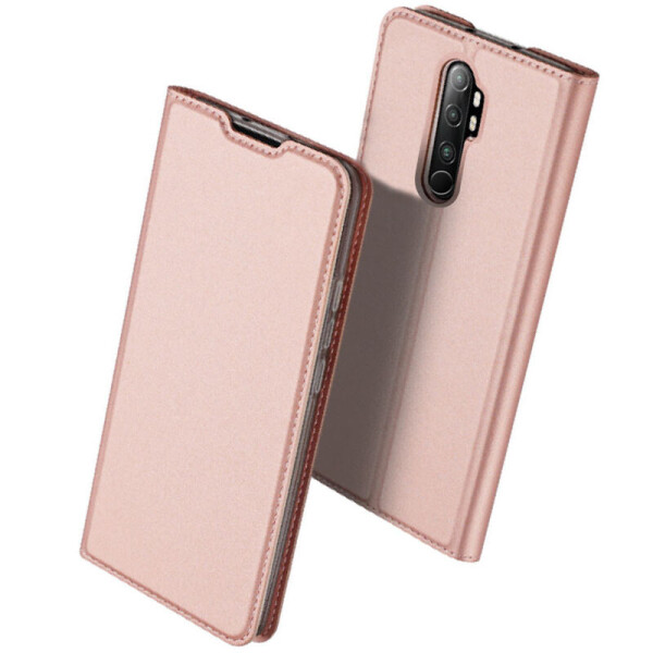 

Противоударный Защитный Кожаный Чехол - Книжка с Подставкой Dux Ducis для Xiaomi Redmi 9 Силиконовый / с Визитницей / Rose Gold