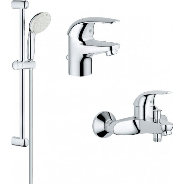 

Набор смесителей для ванной комнаты 3 в 1 Grohe Euroeco 123226S