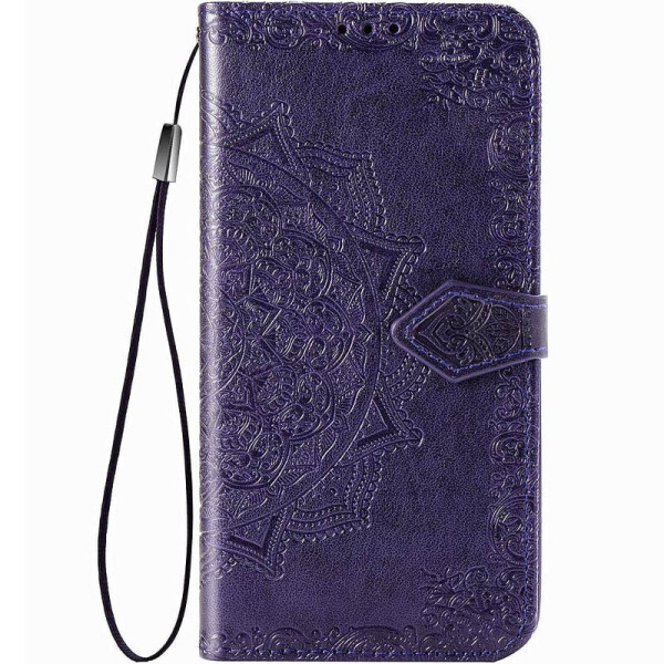 

Противоударный Защитный Кожаный Чехол - Книжка с Подставкой Epik Art Case для Xiaomi Redmi 9A + Отсек для Визитниц / Фиолетовый