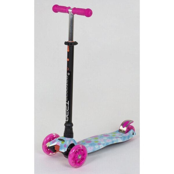 

Трехколесный самокат Best Scooter MAXI PRINT Цветок Смайлик (sc519)