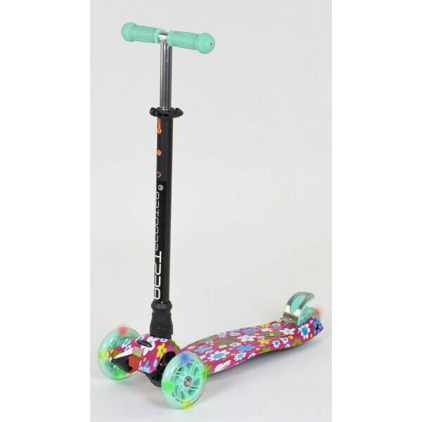 

Детский самокат Best Scooter MAXI PRINT Ментоловый Цветок (sc5197)