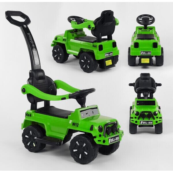 

Каталка-толокар с родительской ручкой Joy Toy JEEP Зеленый (tk201)