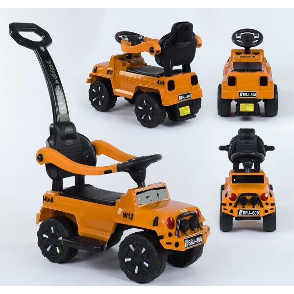 

Каталка-толокар с родительской ручкой Joy Toy JEEP Оранжевый (tk202)