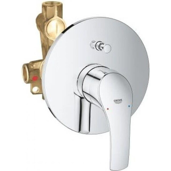

Смеситель для душа Grohe скрытый однорычажный Eurosmart 33305002 Хром Дополнительный ограничитель температуры