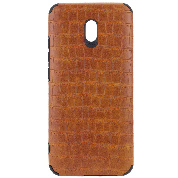 

Противоударный Защитный Кожаный Чехол - Накладка Epik Vivi Crocodile series для Xiaomi Redmi 8a Поликарбонатный / с эффектом Кожи Крокодила / Светло-коричневый