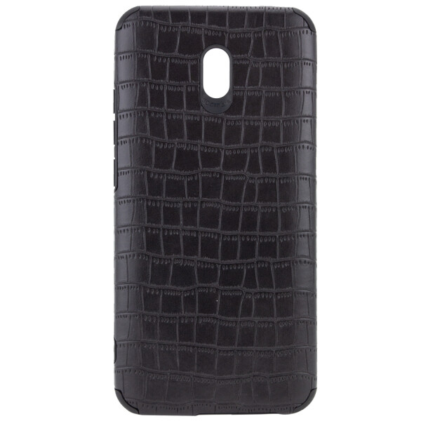 

Противоударный Защитный Кожаный Чехол - Накладка Epik Vivi Crocodile series для Xiaomi Redmi 8a Поликарбонатный / с эффектом Кожи Крокодила / Черный