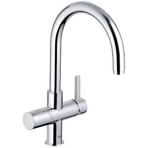 

Смеситель для кухни для мойки однорычажный врезной НА ДВЕ ВОДЫ Grohe Blue 33251000 Хром Латунь 70х410х270