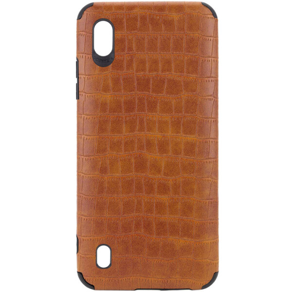 

Противоударный Защитный Кожаный Чехол - Накладка Epik Vivi Crocodile series для Samsung Galaxy A01 Поликарбонатный / с эффектом Кожи Крокодила / Светло-коричневый