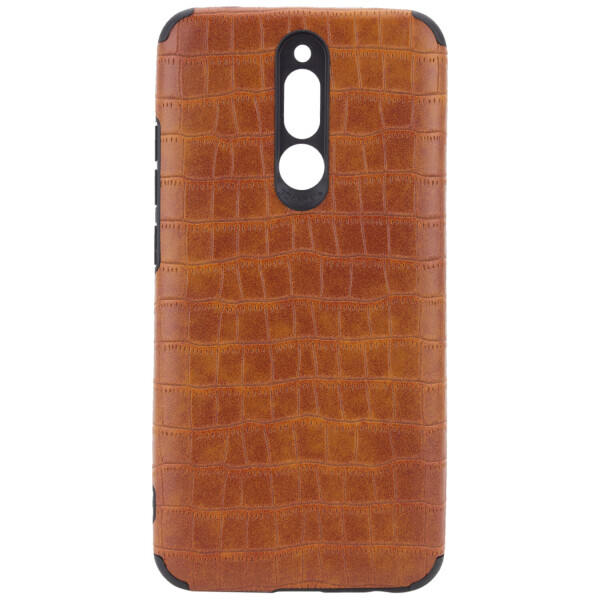 

Противоударный Защитный Кожаный Чехол - Накладка Epik Vivi Crocodile series для Xiaomi Redmi 8 Поликарбонатный / с эффектом Кожи Крокодила / Светло-коричневый