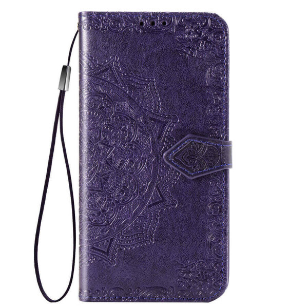 

Противоударный Защитный Кожаный Чехол - Книжка с Подставкой Epik Art Case для Sony Xperia 5 + Отсек для Визитниц / Фиолетовый