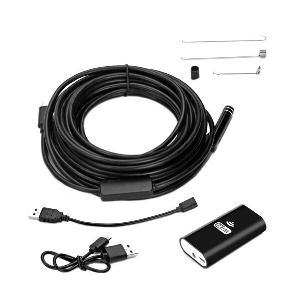 Акція на 10м Wi-Fi / USB камера 720P 8мм бороскоп эндоскоп, мягкий кабель від Allo UA