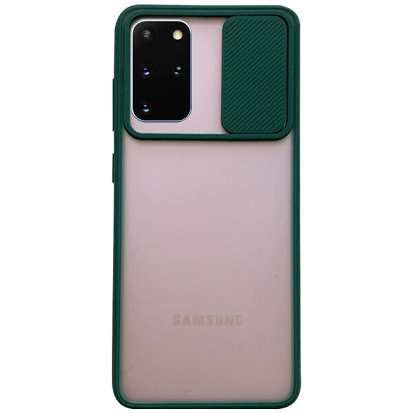 

Противоударный Защитный Термополиуретановый Чехол - Накладка Epik Camshield mate для Samsung Galaxy S20 Plus + со Шторкой для Камеры / Зеленый