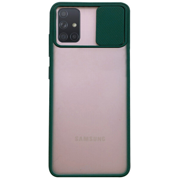 

Противоударный Защитный Термополиуретановый Чехол - Накладка Epik Camshield mate для Samsung Galaxy A51 со Шторкой для Камеры / Зеленый