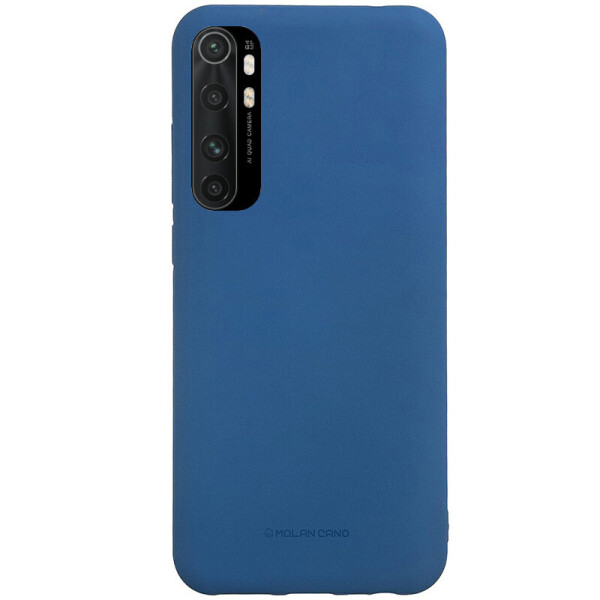 

Противоударный Защитный Термополиуретановый Чехол - Накладка Molan Cano Smooth для Xiaomi Mi Note 10 Lite Ультратонкий / Матовый / Синий