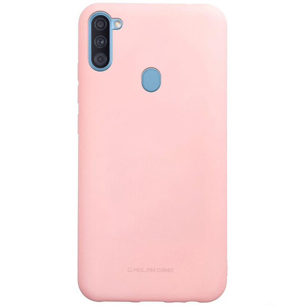 

Противоударный Защитный Термополиуретановый Чехол - Накладка Molan Cano Smooth для Samsung Galaxy M11 Ультратонкий / Матовый / Розовый