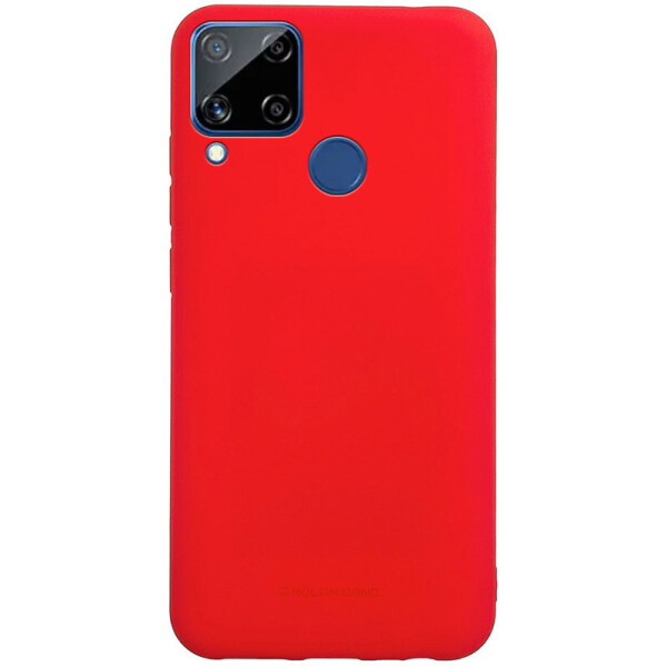 

Противоударный Защитный Термополиуретановый Чехол - Накладка Molan Cano Smooth для Realme C15 / C12 Ультратонкий / Матовый / Красный