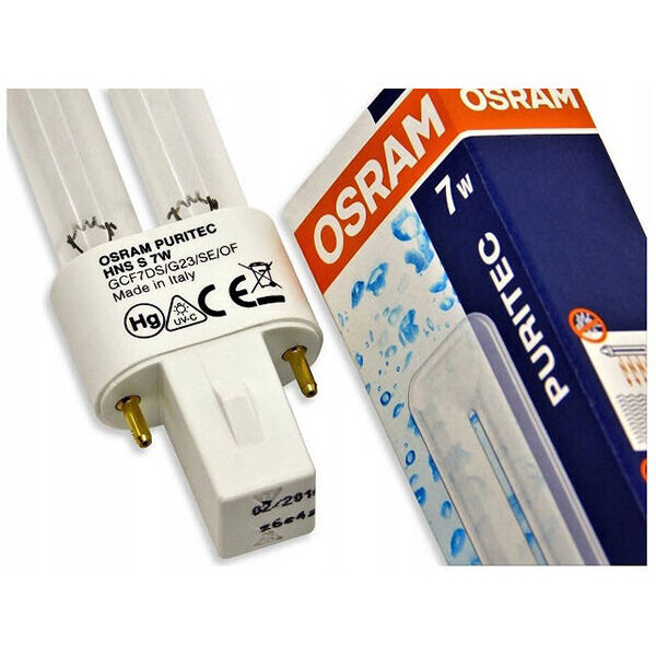 

Лампа бактерицидная Osram HNS S 7W G23 (941202)