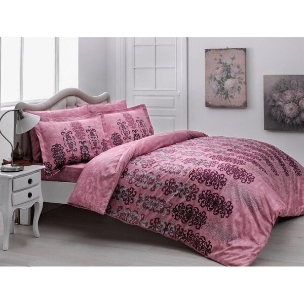 

Двуспальный King Size комплект TAC Rauma Bordo Сатин-Delux