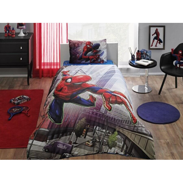 

Детский и подростковый комплект TAC Spiderman Action Ранфорс / простынь на резинке