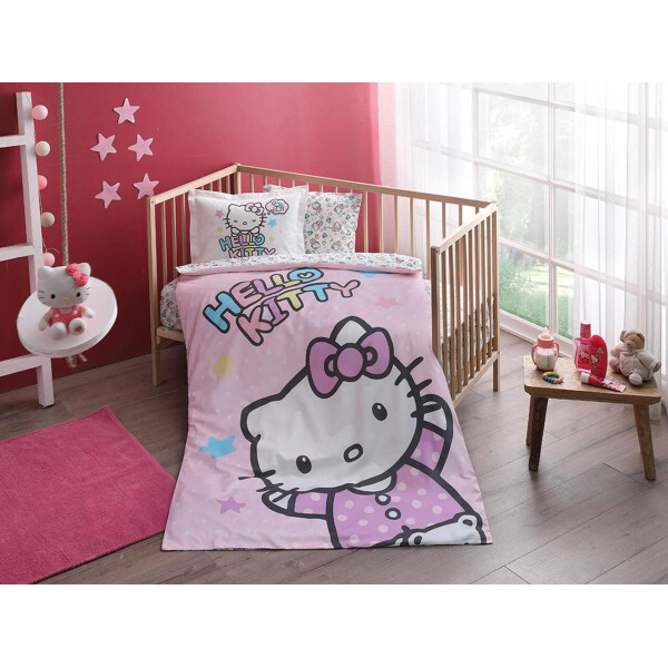 

Комплект постельного белья в кроватку TAC Hello Kitty Baby Ранфорс