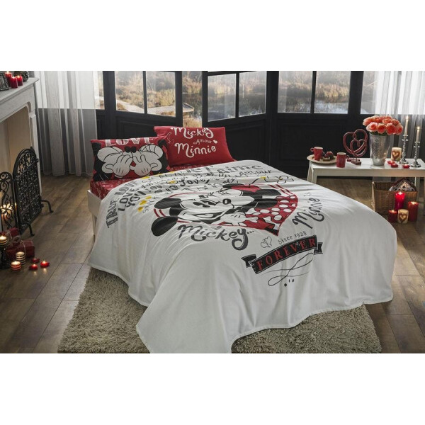 

Хлопковое покрывало-пике TAC Minnie and Mickey Amour 200*230 см