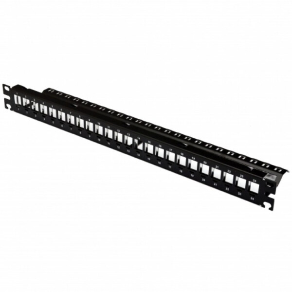 

Патч-панель CMS 19" 1U для 24 модулей RJ-45 с задним организатором
