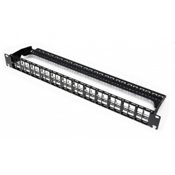 

Патч-панель наборная, 48 портов RJ-45, Keystone, 1U