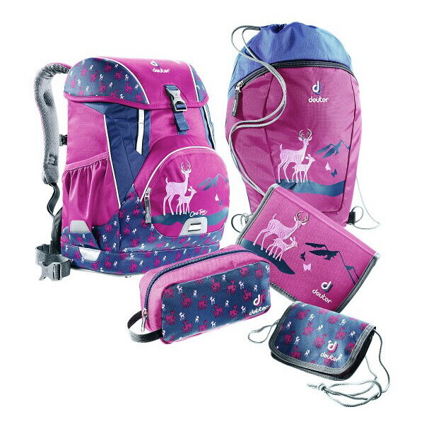 

Школьный набор Deuter OneTwoSet - Sneaker Bag цвет 5018 magenta deer (3880017 5018)