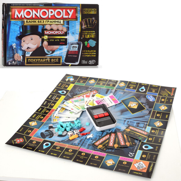 

Настольная игра MAXLAND ENTERPRISES Монополия с банковскими картами и терминалом (4007)