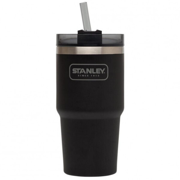

Термочашка з соломинкою Stanley Quencher Matte 0.6 Л чорна