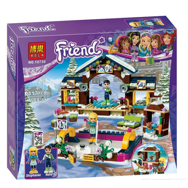 

Конструктор Friends 10730 Горнолыжный курорт. Каток 313 деталей