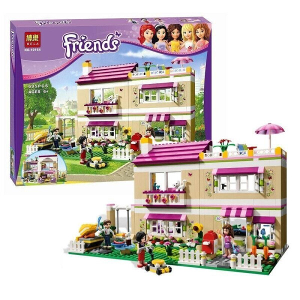 

Конструктор Bela Friends 10164 Дом В гостях у Оливии 695 деталей