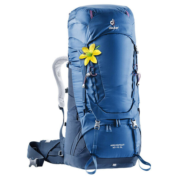 

Рюкзак Deuter Aircontact 60 + 10 SL цвет 3399 steel-midnight (3320419 3399)