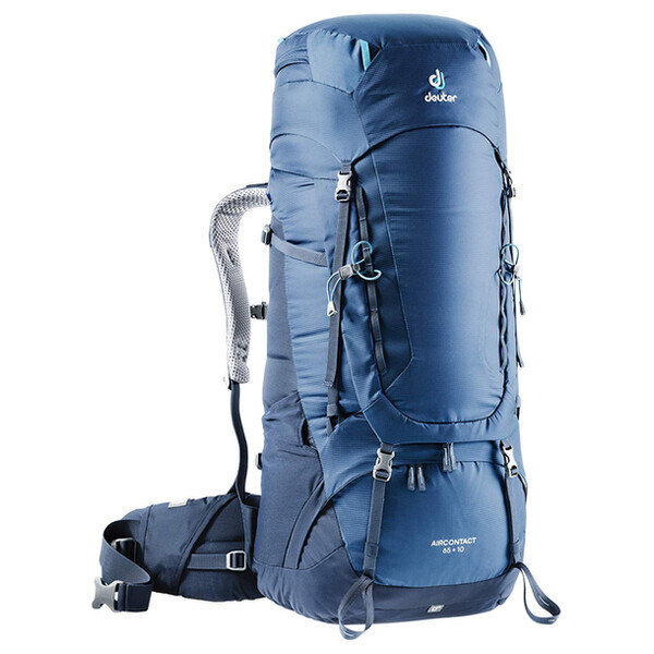 

Рюкзак Deuter Aircontact 65 + 10 цвет 3365 midnight-navy (3320519 3365)